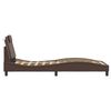 vidaXL Rama ł&oacute;żka, Viana, z LED bez materaca, brązowa, 90x190 cm