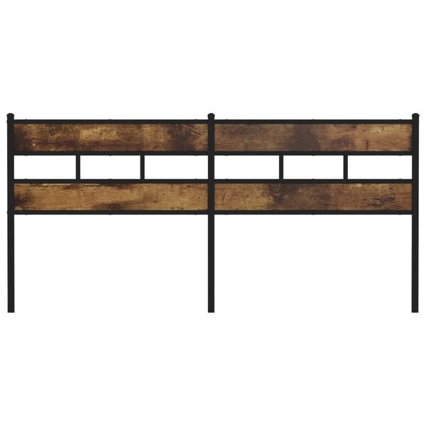 vidaXL Wezgłowie do ł&oacute;żka, przydymiony dąb, 180 cm