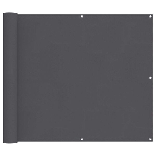 vidaXL Ekran balkonowy Aluminium Oxford powlekany PU