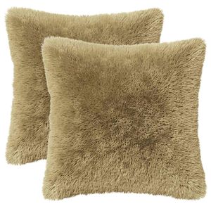 vidaXL Poduszka z poduszką HEERLEN 2 szt. jasnoszary Fleece PV