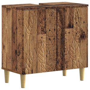 vidaXL Szafka pod umywalkę DELFT Stare drewno 59,5 x 31,5 x 59 cm
