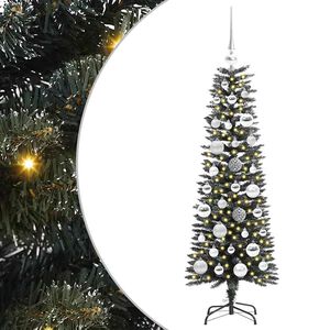 vidaXL Sztuczna choinka z podstawą Zielony 120 cm PVC, plastik i stal