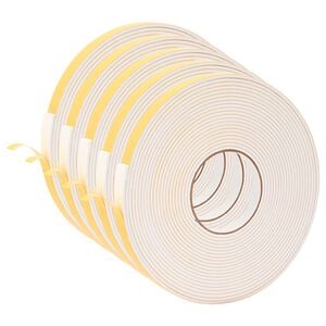 vidaXL Taśma samoprzylepna z pianki 5 szt. Biały 15mm x 10m Pianka CR