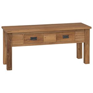 vidaXL Ławka do przedpokoju, lite drewno tekowe, 90 x 30 x 40 cm