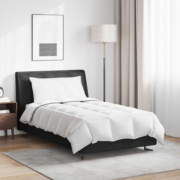 vidaXL Zimowa Kołdra z poduszką 2 pcs Biały Pióra down