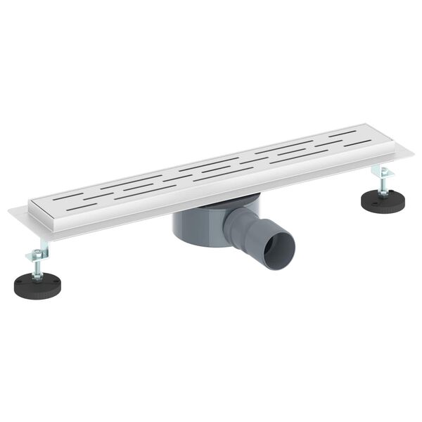 vidaXL Odpływ prysznicowy z szklaną pokrywą i syfonem 360&deg; 50 cm