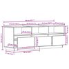 vidaXL Szafka pod telewizor, 140x37x50 cm, lite drewno sosnowe