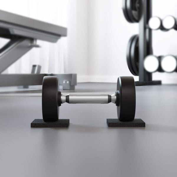 vidaXL Podkładka Gumowa Czarny Guma