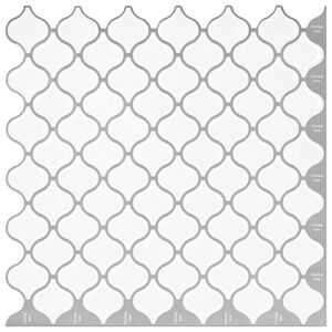 vidaXL Płytka Lanturn 20 szt. Biały 27 x 27 cm Poliuretan i PET