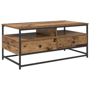 vidaXL Stolik kawowy Stare drewno 100 x 51 x 45 cm Drewno inżynieryjne