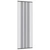 vidaXL Moskitiera drzwiowa z zasłoną siatkową Czarny 80 x 220 cm