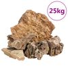 vidaXL Kamienie dragon stone, 25 kg, brązowe, 5-30 cm