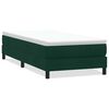 vidaXL Ł&oacute;żko typu Box Spring bez materaca Ciemnozielone 80x220 cm