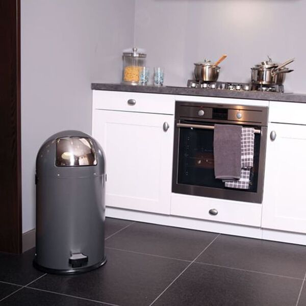 EKO Kosz na śmieci z pedałem Kickcan 33 L, szary