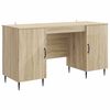 vidaXL Biurko dąb Sonoma 142,5 x 50 x 75 cm Drewno inżynieryjne