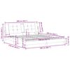 vidaXL Rama ł&oacute;żka bez materaca, Zadar, cappuccino, 200x200 cm, sztuczna sk&oacute;ra