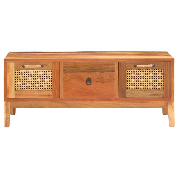 vidaXL Stolik kawowy, 100x50x40 cm, lite drewno odzyskane