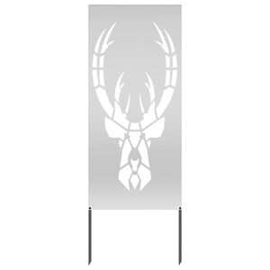 vidaXL Ekran zapewniający prywatność w ogrodzie Srebrny 50 x 140 cm