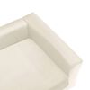 vidaXL Sofa dla psa, kremowa, 60x43x30 cm, plusz i sztuczna sk&oacute;ra