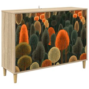 vidaXL Bufet ZAANDAM Sonoma 102 x 33 x 75 cm Drewno inżynieryjne