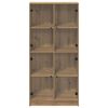 vidaXL Highboard Dąb rzemieślniczy 68 x 37 x 142 cm
