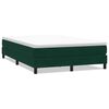 vidaXL Ł&oacute;żko typu Box Spring bez materaca Ciemnozielone 160x220 cm