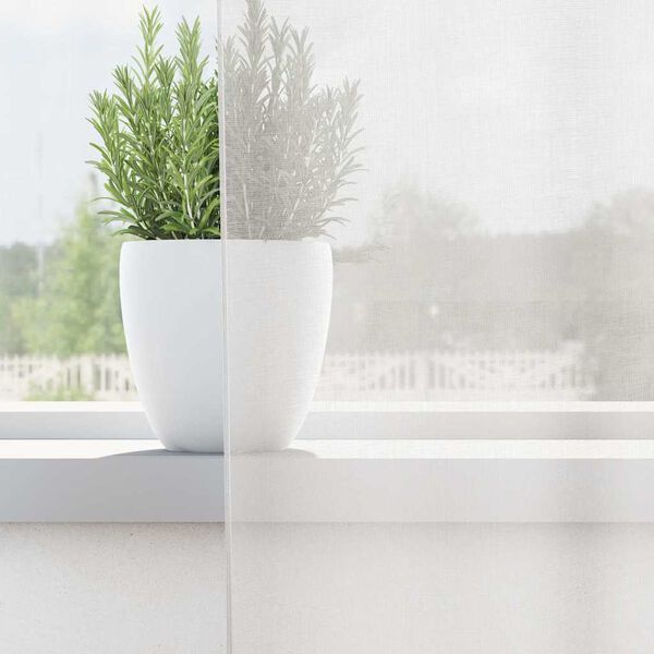 vidaXL Zasłony woalowe z kieszeniami na drążek 2 szt. białe