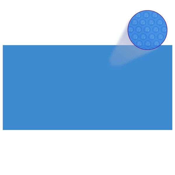vidaXL Prostokątna pokrywa na basen, 1200 x 600 cm, PE, niebieska