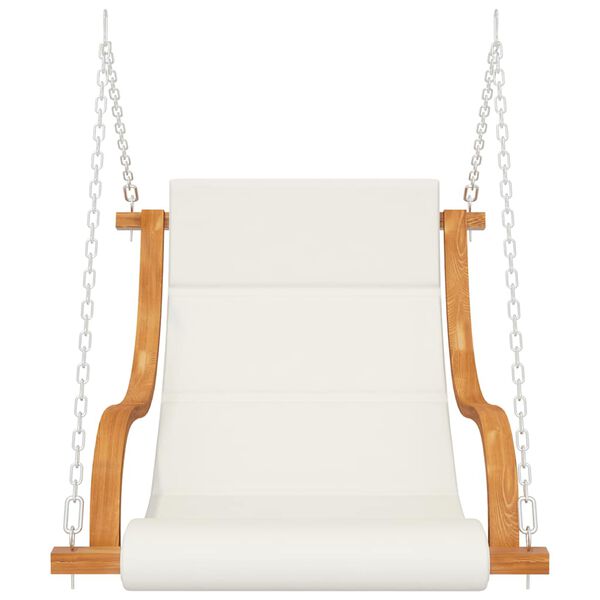 vidaXL Fotel powieszany, bez ramy huśtawki, z poduszka, gięte drewno
