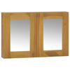 vidaXL Szafka z lustrem, 60x10x40 cm, lite drewno tekowe