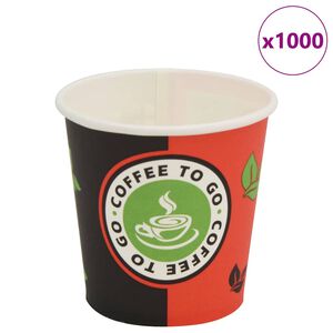 vidaXL Kubki jednorazowe, papierowe, na kawę 1000 szt., 120 ml (4 oz)