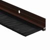 vidaXL Uszczelki z szczotką do drzwi na zatrzask 12 pcs Brązowy 100 cm