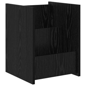 vidaXL Regał na gazety Czarny Dąb 35 x 35 x 45 cm Drewno inżynieryjne