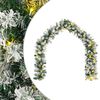 vidaXL Girlanda bożonarodzeniowa Zielony i Biały 270 cm PVC 50 LED