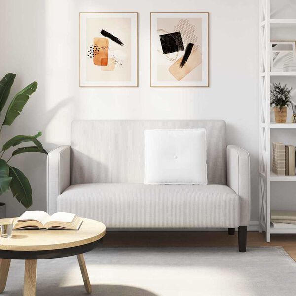 vidaXL Poduszka na plecy Biały 50 x 19 x 45 cm tkanina