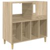 vidaXL Stojak na odtwarzacz płyt dąb Sonoma 82 x 39,5 x 82,5 cm