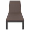 vidaXL Leżak 1-osoba Brązowy 60 x 200 x 27cm polirattan