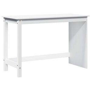 vidaXL Biurko Biały 112 x 50 x 75 cm Lite drewno sosnowe
