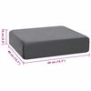 vidaXL Poduszka na siedzisko Szary
