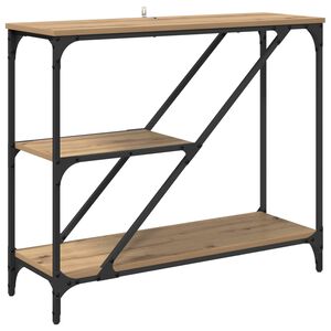 vidaXL Konsola Dąb rzemieślniczy 88,5 x 30 x 75 cm Drewno inżynieryjne