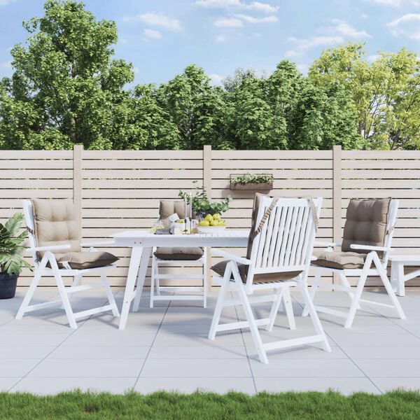 vidaXL Poduszki na krzesła z niskim oparciem, 4 szt., taupe