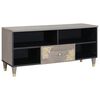 vidaXL Szafka pod telewizor Szary 100 x 33 x 46 cm Drewno z mango