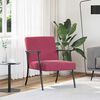 vidaXL fotel Czerwone wino 59 x 75 x 78 cm Aksamit