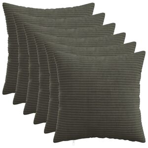 vidaXL Poszewka na poduszkę 6 pcs HEERLEN antracytowy 30 x 30 cm