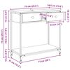 vidaXL Konsola z szufladą Dąb rzemieślniczy 75 x 34,5 x 75 cm