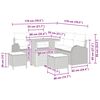 vidaXL Zestaw Sof na Ogr&oacute;d z poduszką 8 pcs Beżowy i kremowy
