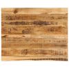 vidaXL Blat stołu, 90x80x3,8 cm, naturalna krawędź, drewno mango