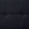 vidaXL Sofa rozkładana z podłokietnikami, czarna, poliester