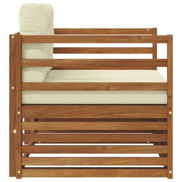 vidaXL Zestaw sof na zewnątrz Lite drewno akacjowe i poliester