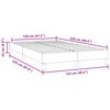 vidaXL Ł&oacute;żko typu Box Spring bez materaca Ciemnoniebieskie 120x220 cm